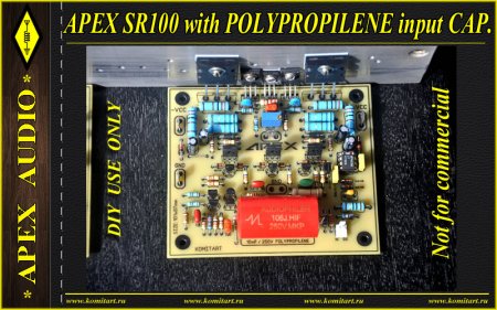 APEX SR100 with polypropilene input cap KOMITART Project