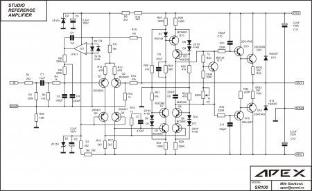 APEX SR100 Amplifier Schematic