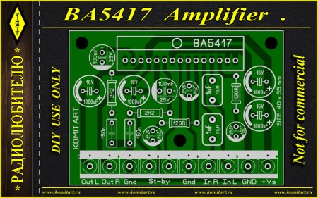 BA5417 Amplifier KOMITART Project