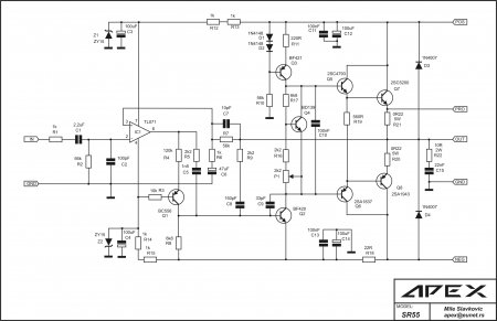 APEX SR55 amplifier Schtmatic