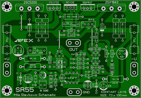 APEX SR55 AMP KOMITART LAY6 FOTO