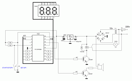 UV lamp control timer schematic