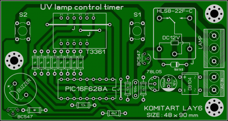 UV lamp control timer KOMITART LAY6 Foto