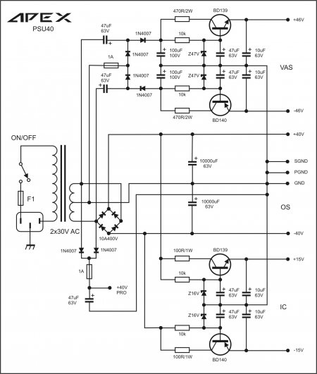 APEX PSU40 schematic