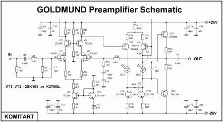 Based on GOLDMUND Preamplifier Schematic