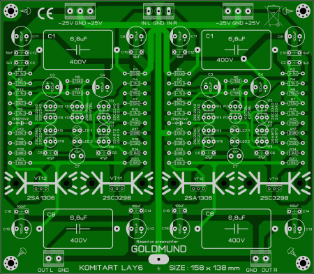 Based on GOLDMUND Preamplifier Komitart LAY6  foto