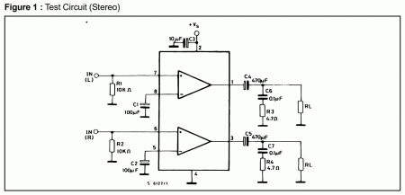 TDA2822 Mini Amplifier schematic