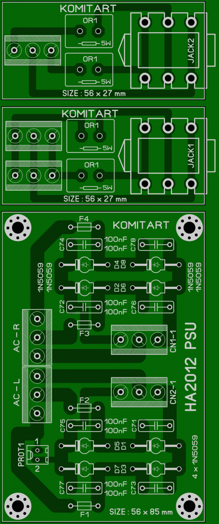 HA2012 Jeck and PSU board Komitart LAY6 foto