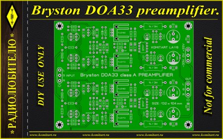 Bryston DOA33 preamplifier Komitart project