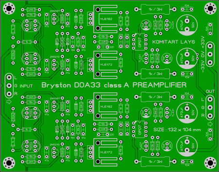 Bryston DOA33 preamplifier Komitart LAY6 Foto