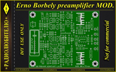 Erno Borbely preamplifier MOD Komitart project