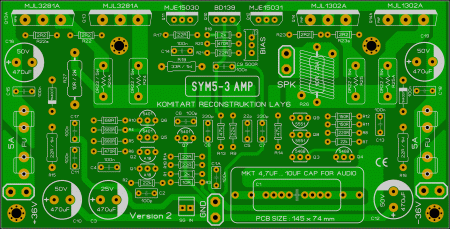 SYM5-3_2 pair out transistors version 2 Komitart LAY6 Foto