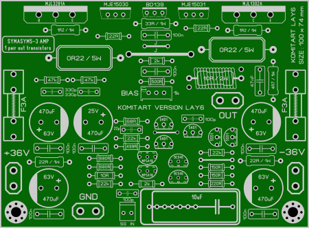 SYMASIM5-3 1 pair out transistors komitart LAY6 foto