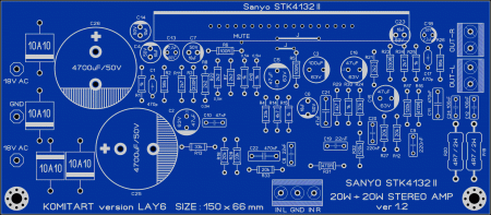 Sanyo STK4132II Stereo Amplifier ver 1.2 LAY6 FOTO