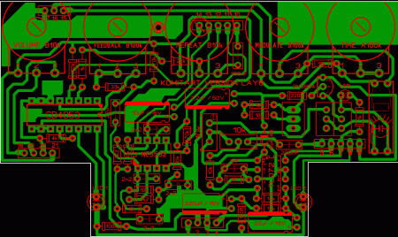 Atmosphere Delay PCB 2 Komitart LAY6