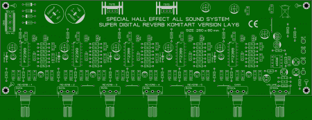 5 x PT2399 Super Reverb Komitart LAY6 foto