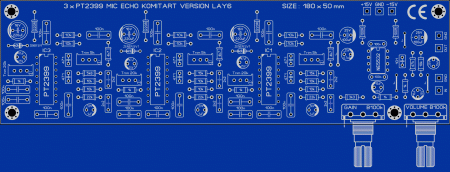 3 x PT2399 Mic ECHO Komitart LAY6 foto