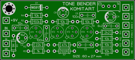 TONE BENDER FUZZ Komitart LAY6 foto