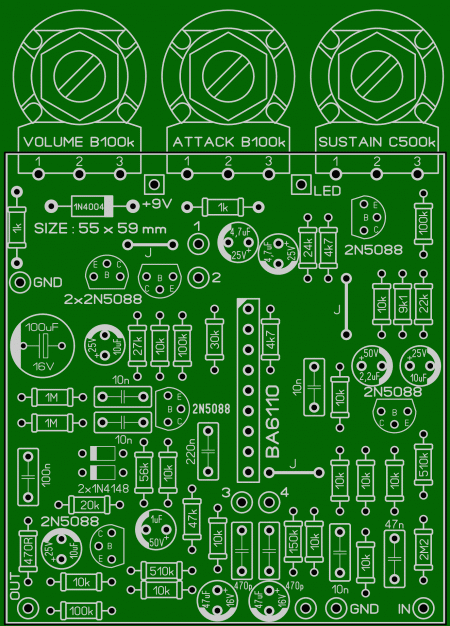 IBANEZ guitar & bass-guitar compressor Komitart LAY6 foto