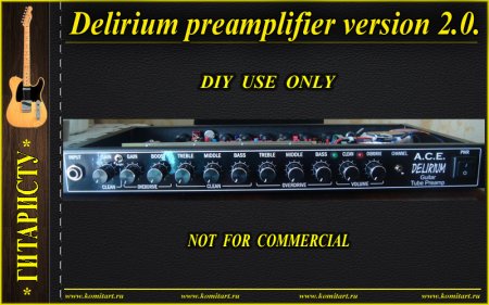 Delirium preamplifier version 2.0 Komitart project