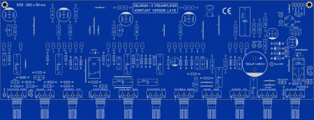 Mainboard Delirium II preamplifier Komitart LAY6 foto