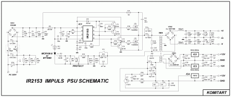 IR2153  IMPULS  PSU SCHEMATIC