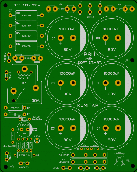 Power Supply With Soft Start Komitart LAY6 foto