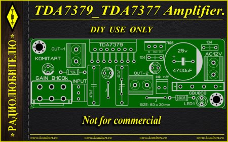 TDA7379_TDA7377 Amplifier Komitart project
