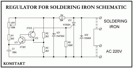 202 Regulator for soldering iron schematic