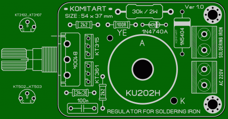 315_361 REGULATOR FOR SOLDERING IRON Komitart LAY6 foto