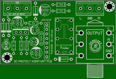 uPC1237  DC  PROTECT  KOMITART LAY6 FOTO