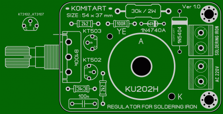 KU202H_502_503 REGULATOR FOR SOLDERING IRON Komitart LAY6 foto