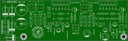 3 Way TDA7265 Amplifier Komitart LAY6 Foto