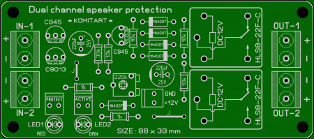 Dual channel speaker protection Komitart LAY6 foto