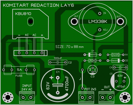 LM338K REG PSU 1,2...25V KOMITAT LAY6 FOTO