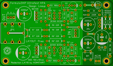 3 Transistor HP Amplifier Komitart LAY6 photo