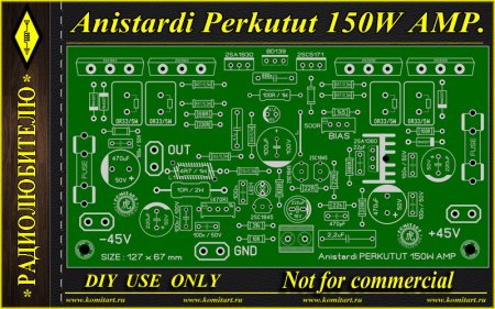 Anistardi Perkutut 150W AMP komitart project