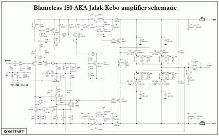 Blameless 150 AKA Jalak Kebo amplifier schematic