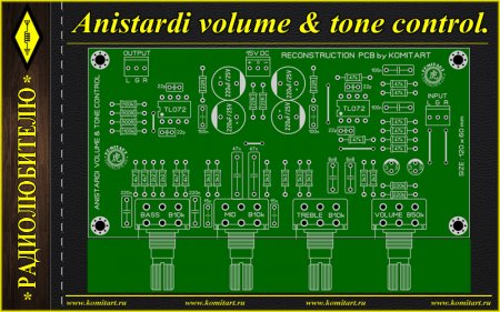 Anistardi volume & tone control Komitart project