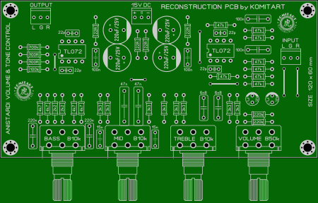 Anistardi volume & tone control Komitart LAY6 foto