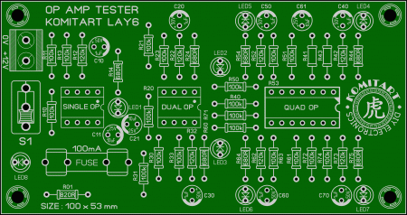 Operational amplifier tester ver 1 Komitart LAY6 photo