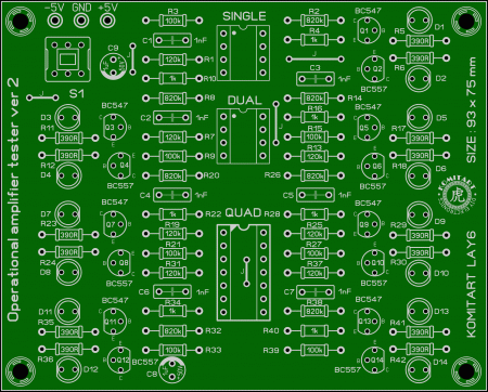 Operational amplifier tester ver 2 komitart LAY6 photo