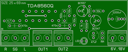 TDA8560Q amplifier lay6 foto