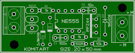 2_Regulator_NE555_plata LAY_foto