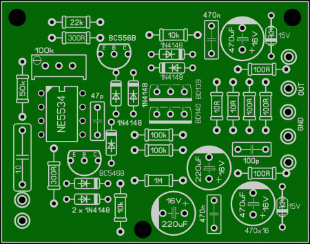 NE5534 preamplifier Komitart LAU6 photo