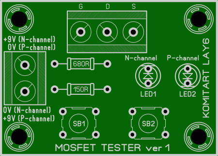 MOSFET tester version 1 Komitart LAY6 photo