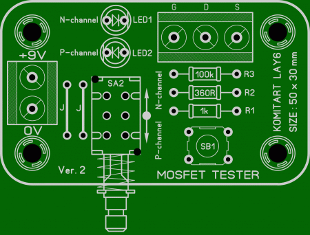 MOSFET tester version 2 Komitart LAY6 photo