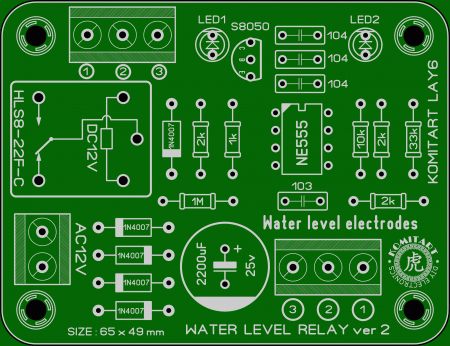 Water level relay ver 2 komitart LAY6 photo