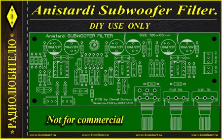 Anistardi Subwoofer Filter Komitart project