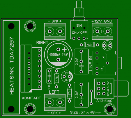 TDA7297 Amplifier komitart LAY6 photo